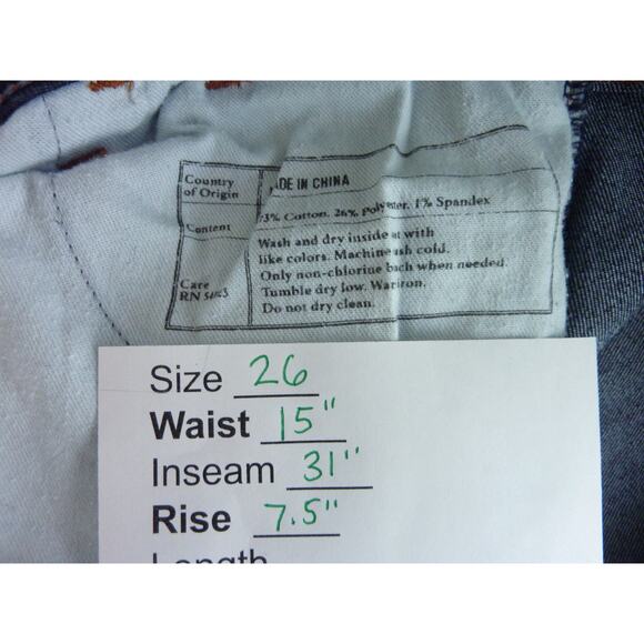 Banana Republic Jeans Curvy Boot Blue Size 26 - Picture 6 of 7